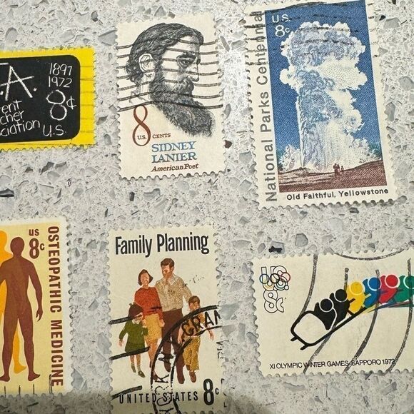 1972 - Commemorative Stamps - Mystic Stamp CO. - 6 Stamps - Picture 3 of 4